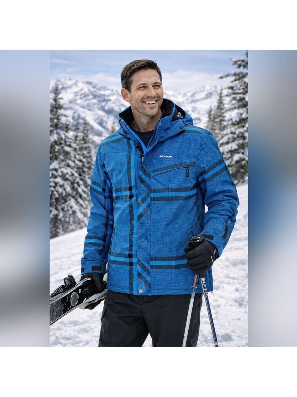 Morrow Men’s Ski Snowboard Jacket | Size Large | Waterproof Breathable 5000mm |